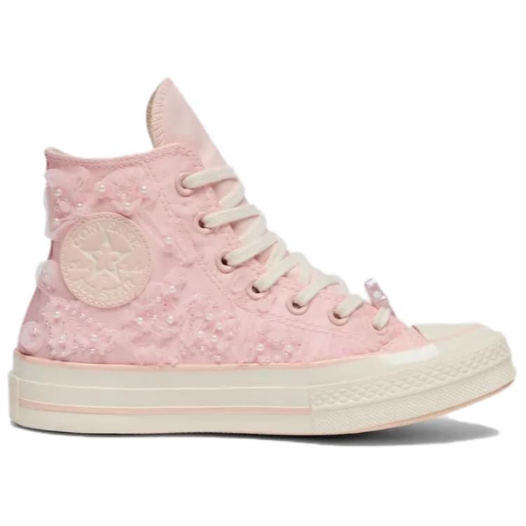 Converse 1970s Comfortable and Versatile High-top Canvas Shoes for Women in Light Pink
