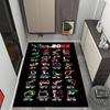 2026 Formula 1 Calendar Themed Anti-Slip Rugs - Polyester Home Decor, Suitable for Bedrooms, Living Rooms, Doorways, Studios, and Decorations