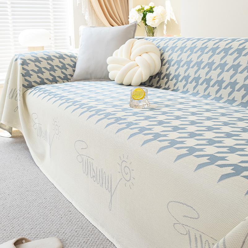 

Летний чехол на диван из ледяного шелка, тканевое полотенце, чехол на диван с полным покрытием, новая прохладная подстилка-подушка 2025 180*130cm