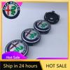 Adesivi per Auto Per Alfa Romeo 4pz 60mm Per Alfa Romeo Quadrifoglio 159 156 147 166 Sportiva Stelvio GT Mito Emblema Copricerchi Auto Decorat