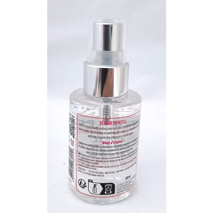 Soin capillaire - KERASOIN - Sérum pointes - 50 ml - Brillance - Argan et karité