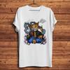 Red Crowned Crane Tiger Cat Funny Anime TShirtUnisex Homme Short Sleeve TeeUnisex Unisexga TShirt StreetwearBreathable Print