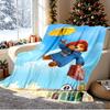 Paddington Bear Pattern Blanket for Home Decoration, Bed, Sofa, Car Travel, Camping, Suitable for All Seasons, Birthday Christmas Gift