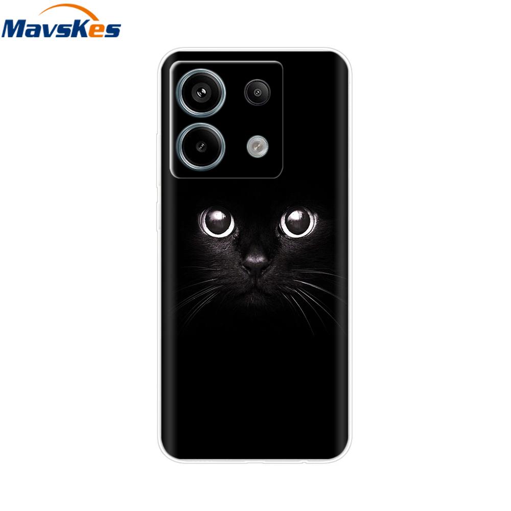 Handyhülle Für Xiaomi Redmi Note 13 Pro 5G Rückseite Niedlich Stoßfest Weich Klar Silikon TPU Für Redmi Note13 Note 13 Pro Funda