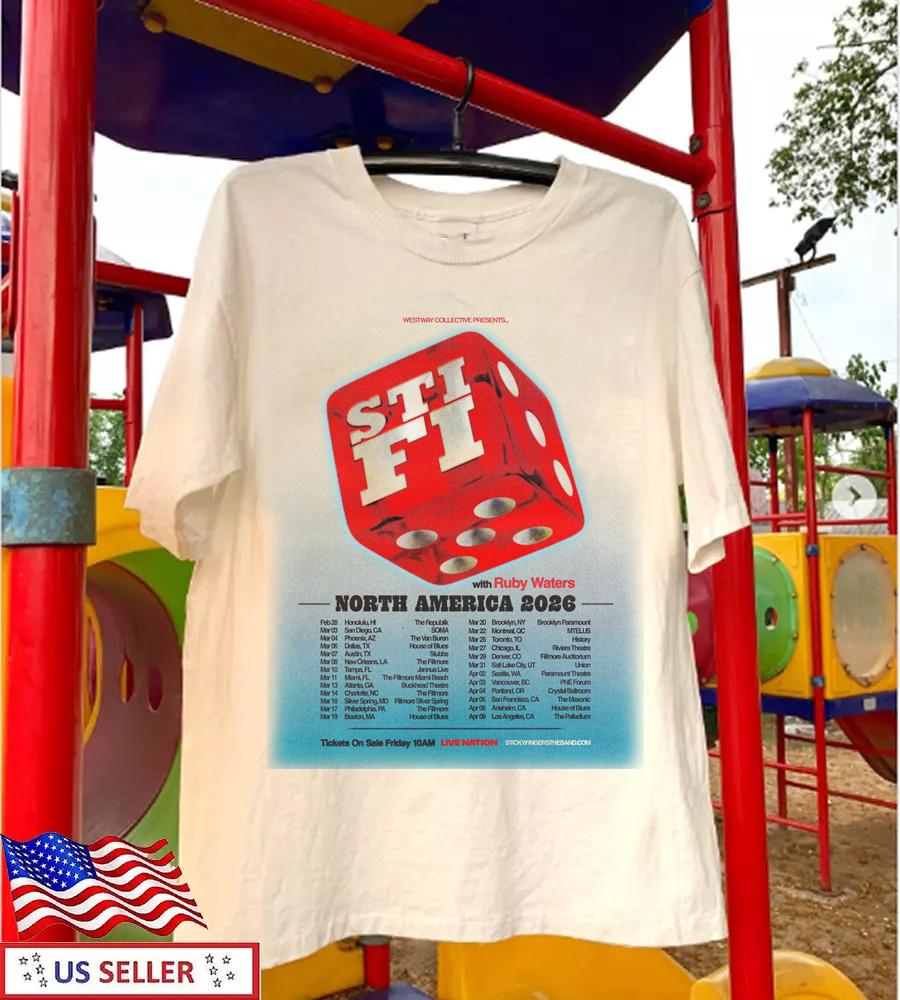 New Sticky Fingers North America Band T-shirt Full Size S-5XL MD1612 Unisex T-Shirt XL