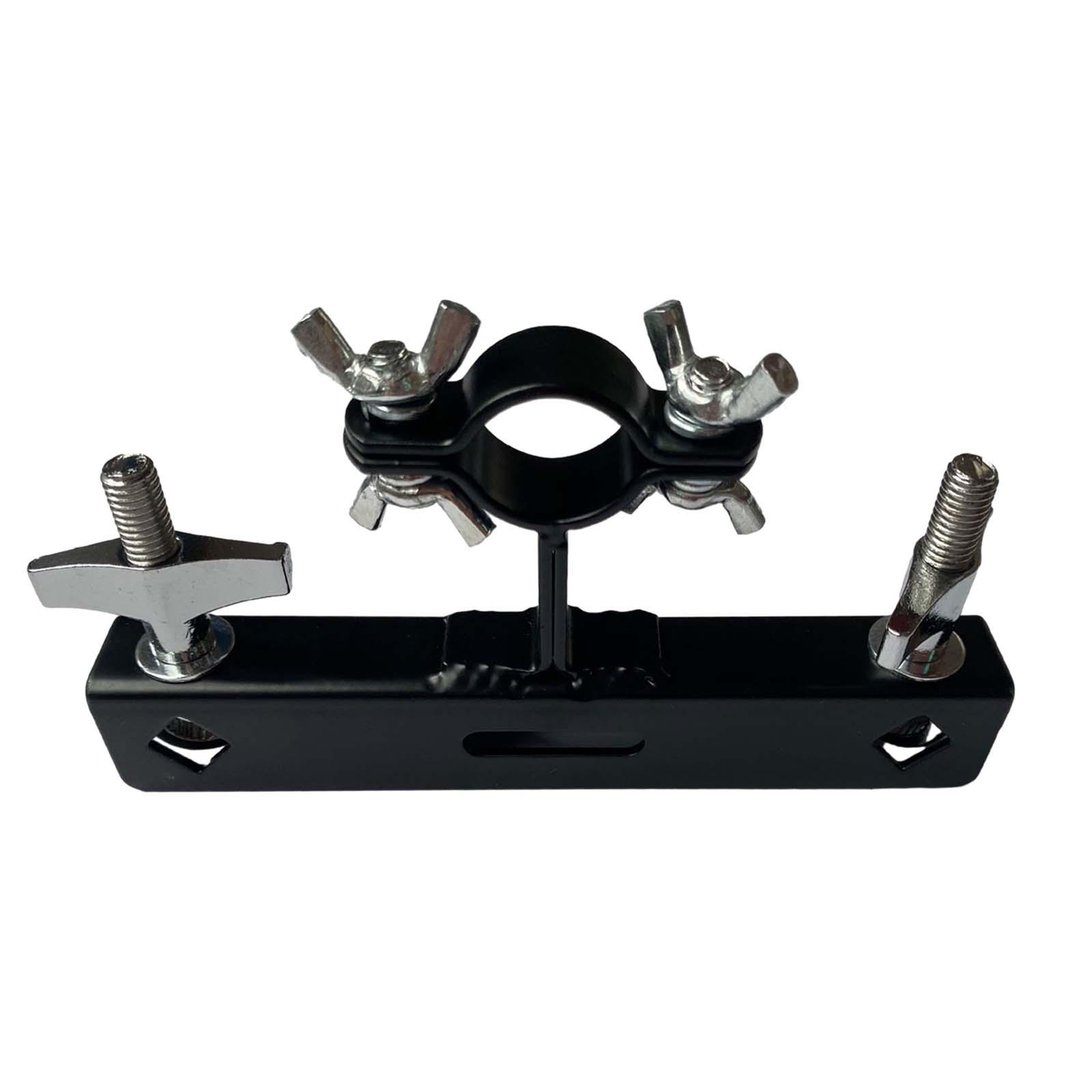 Bass Drum Cowbell Holder Clamp Percussion Handbell Cowbell Metal Adjustment Jazz Drum Support Stand Bracket Accessories Parts