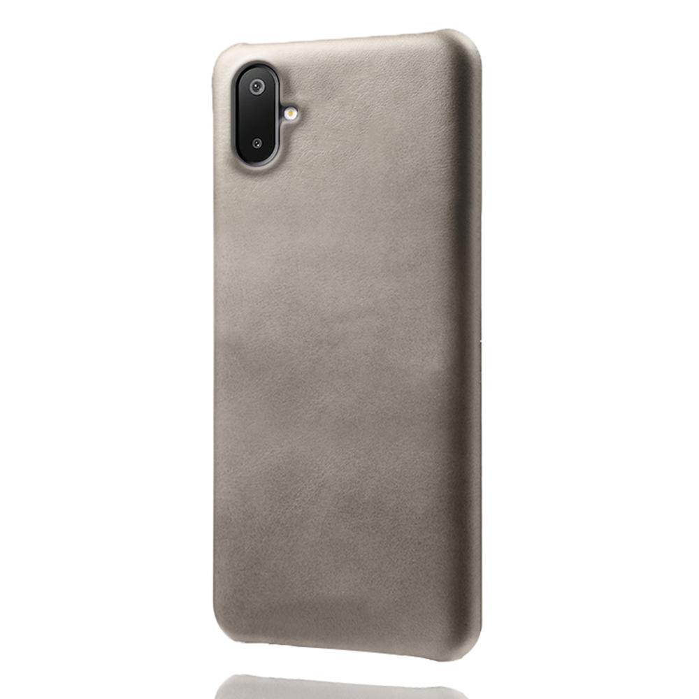 For Samsung Galaxy A06 5G/M06 5G Case Calf Texture PU Leather Hard PC Protective Phone Cover