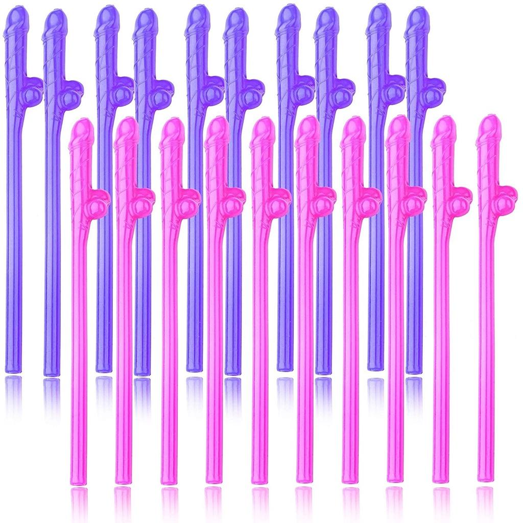 Willy Pennis Decorate Bachelor Party Straws