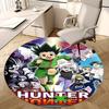 1pc Hunter x Hunter Anime Cartoon Design Round Carpet for Office Chair Mat, Non-Slip Rug Suitable for Home Decoration, Living Room, Bedroom