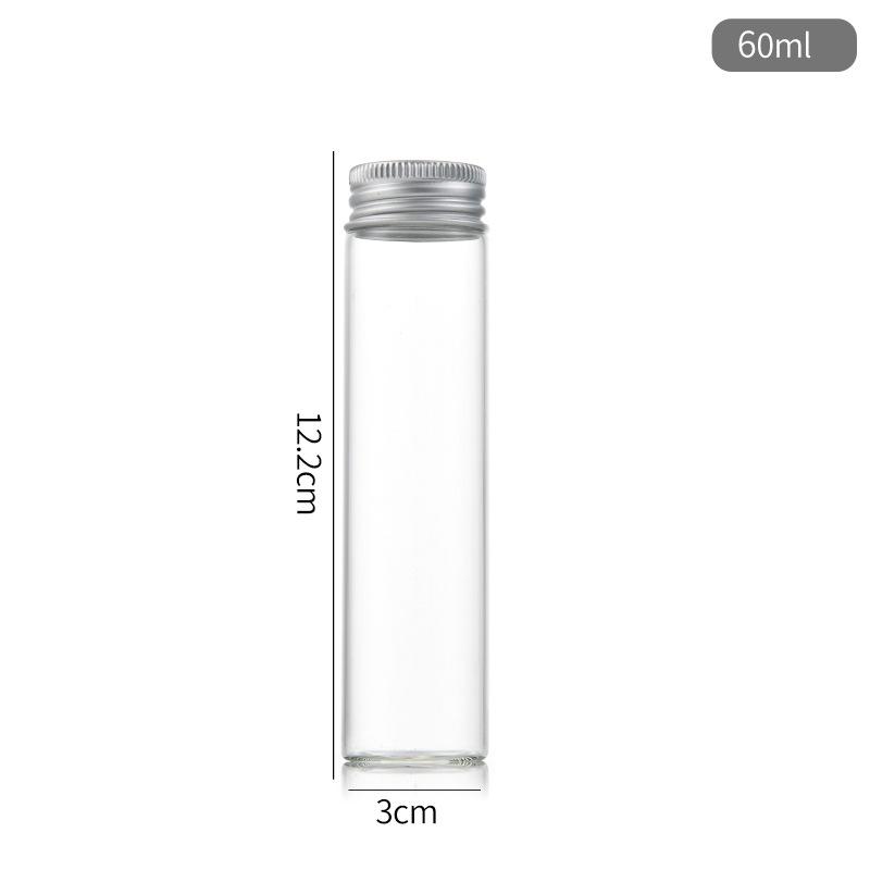 30-Pack Aluminum Cap Dispensing Bottles for Incense, Dendrobium, Cordyceps, Candy, and Capsule Packaging