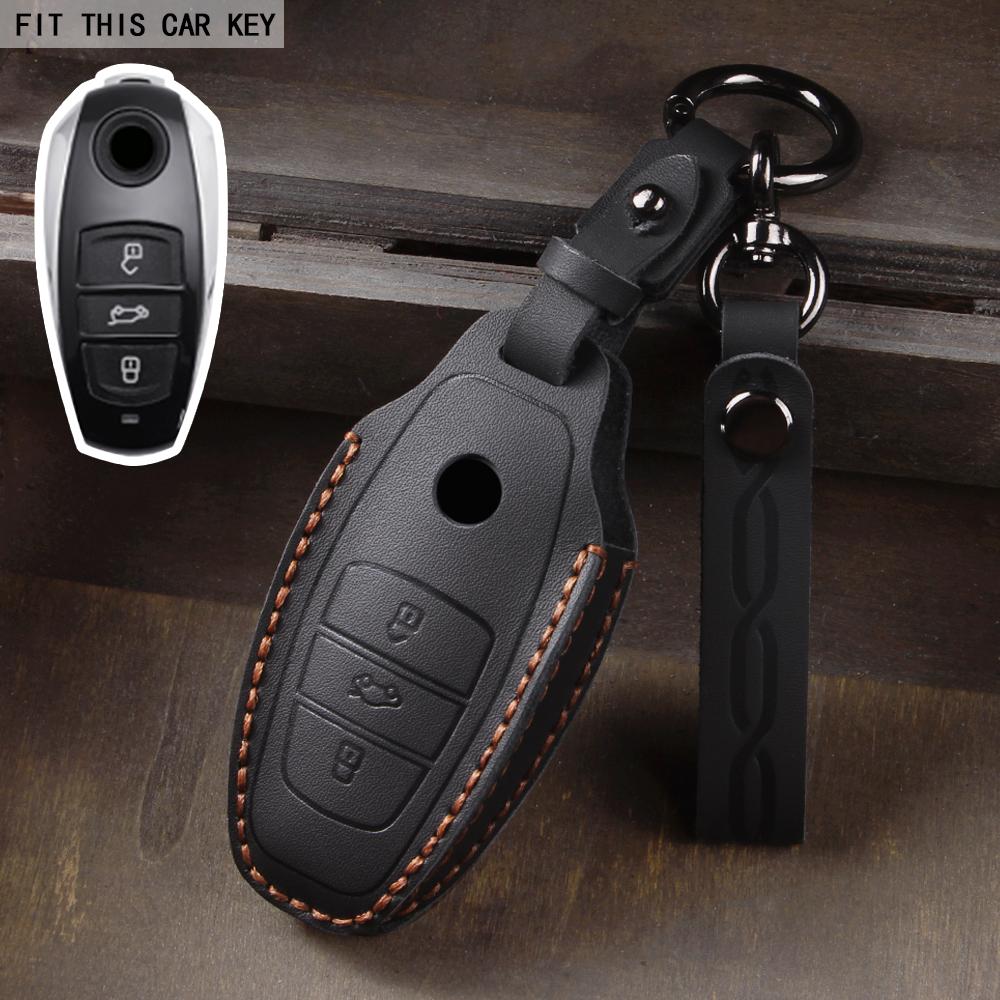 

Кожаный чехол для ключа для старых моделей Volkswagen Touareg 13/14/15/16/17 годов чёрный