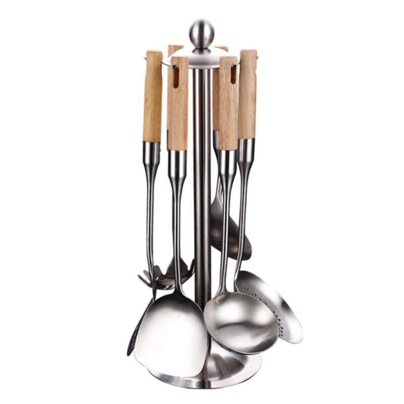 

Stainless Steel Wooden Handle Kitchen Utensil Set