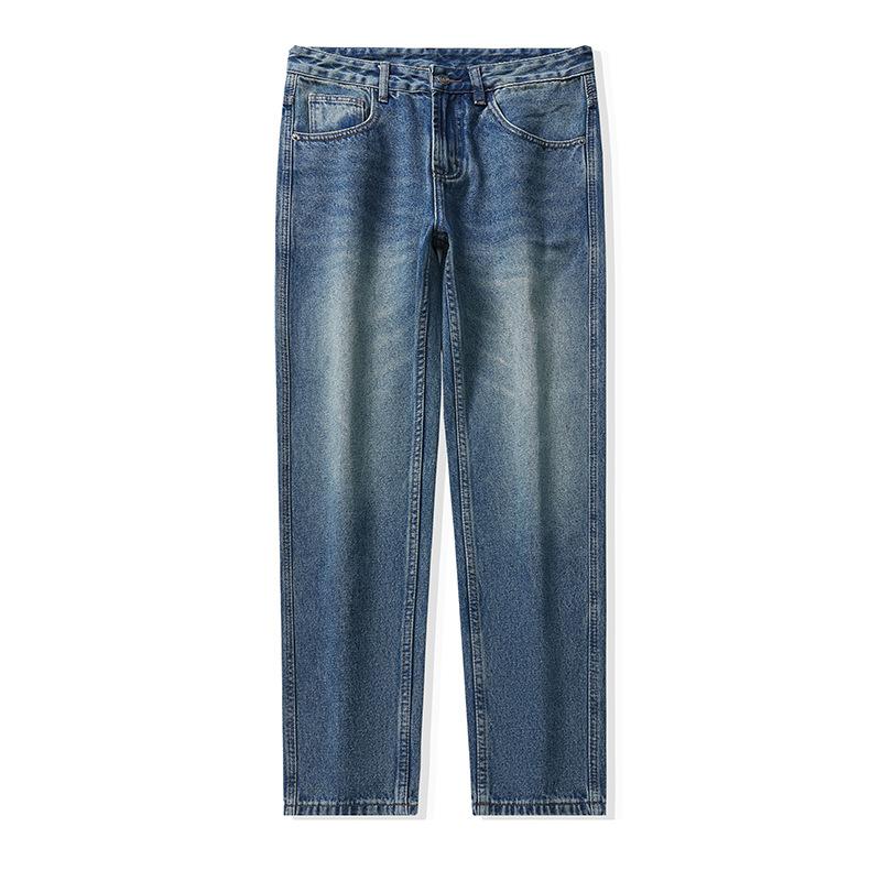 

Новые осенние джинсы гаремы конической формы мужские больших размеров японские ретро брюки 40 синий