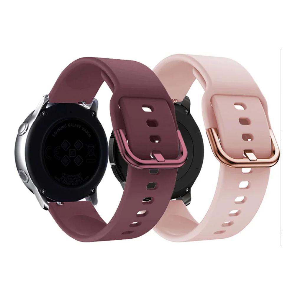 

Watch Bands Quick Release 20mm 22mm Silicone Samsung Watch Soft Sport Replacement Watch Strap for Women Men 20MM Width