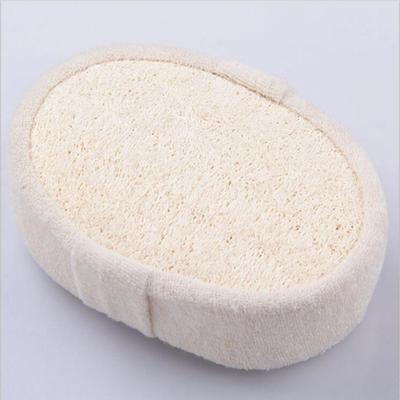 Natural Loofah Fat Sponge Bath Brush, Clean Body Massage Brush Suitable for Foaming, Exfoliating and Dead Skin 1 Pack