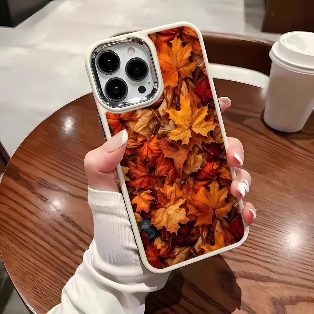 Autumn leaves Case For iPhone 16 15 14 13 12 11 Pro Max X XR 7 8 Plus Clear Soft Case Funda Coque
