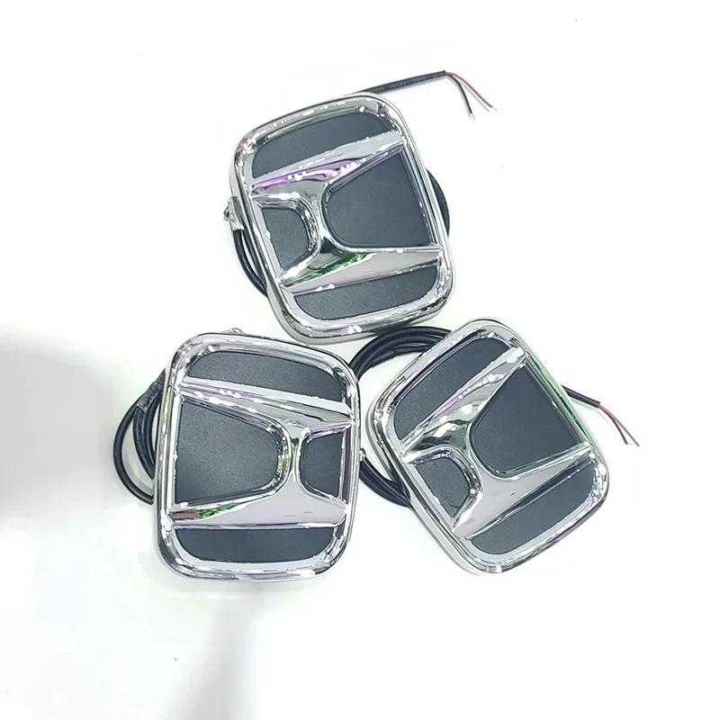 AAAKH1 9x7.5cm ABS Car LED Front Rear Emblem Badge Sticker for Honda Accord CRV Jazz Civic HRV City Odyssey Crosstour Light Accessories