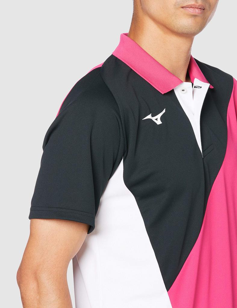 Mizuno Tennis Game Short Japan Size XL to Japanese Size Shirt, Sleeve, 62JA0015, Pink, (equivalent XL)