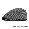 British Style Newsboy Cap Men Cotton Ascot Cap Male Spring Summer Vintage New Berets Flat Cap Painter Hat Gorro Hombre Boina