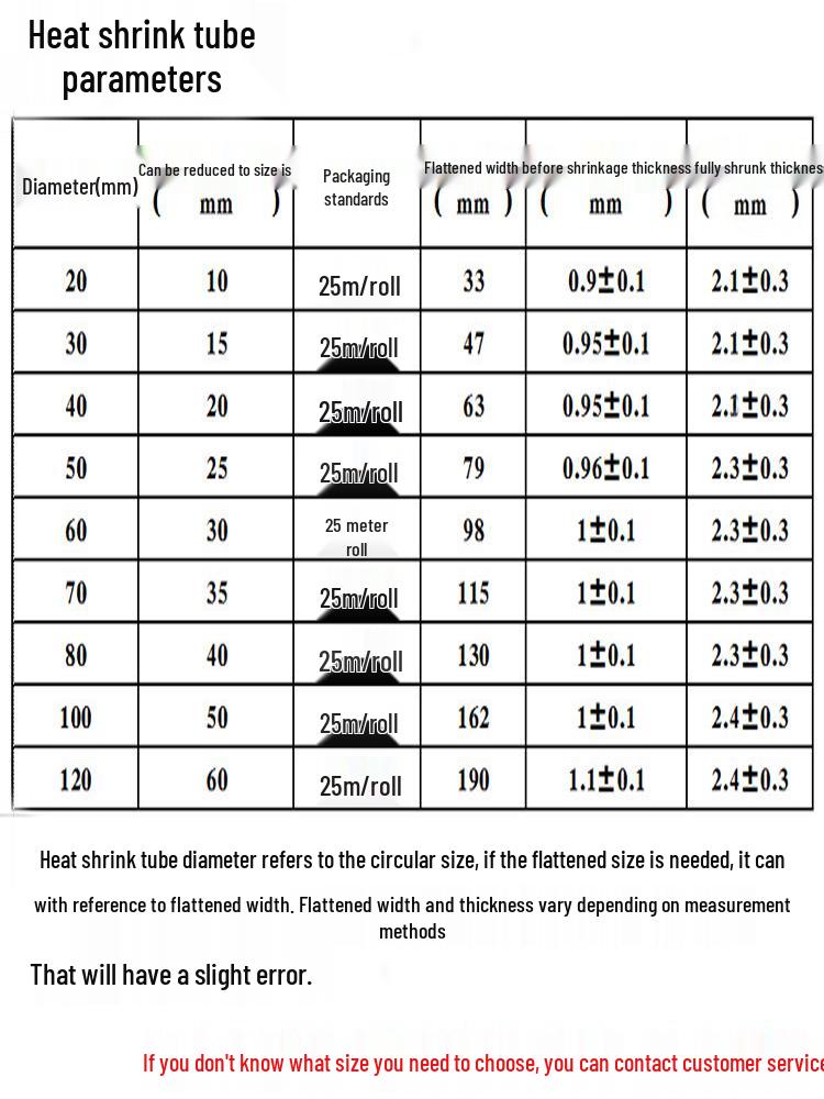 10KV Black Heat Shrink Tubing: Waterproof, Thickened High Voltage Insulation Sleeve (20-120MM)