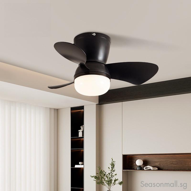 24 Inches Six-speed Electric Ceiling Fan Light Nordic Dining Room Ceiling Fan Light Lamp Frequency Conversion Chandelier Fan