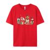 Beagle Dog Lover Merry Christmas Tshirt Graphic Print Tops Unisex Hip Hop Tee Clothes T Shirt Street Cotton Tshirt