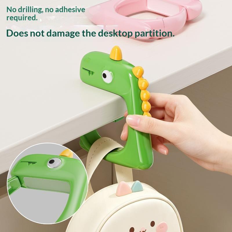 Dinosaur Portable Bag Hook, Foldable Wallet Bag Hanger, Handbag Hook, Student Desk Hook, Office Bag Hook