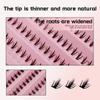 190/200/250Pcs 6Mm Mixed Length Fluffy Wispy Soft Cluster Lashes Lower Eyelashes Dly At Home Suitable For Holiday Parties