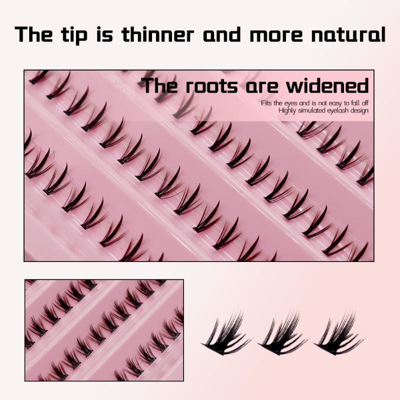 190/200/250Pcs 6Mm Mixed Length Fluffy Wispy Soft Cluster Lashes Lower Eyelashes Dly At Home Suitable For Holiday Parties
