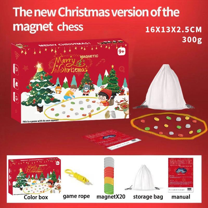 1SET Magnetic Effect Versus Chess Step On Thunder Magnet Induction Puzzle Decompression Table Game Chess Board Game Children's Toys