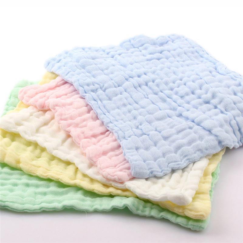 5PC Soft Cotton Baby Infant Newborn Handkerchief Towel Washcloth Feeding Wipe Cloth