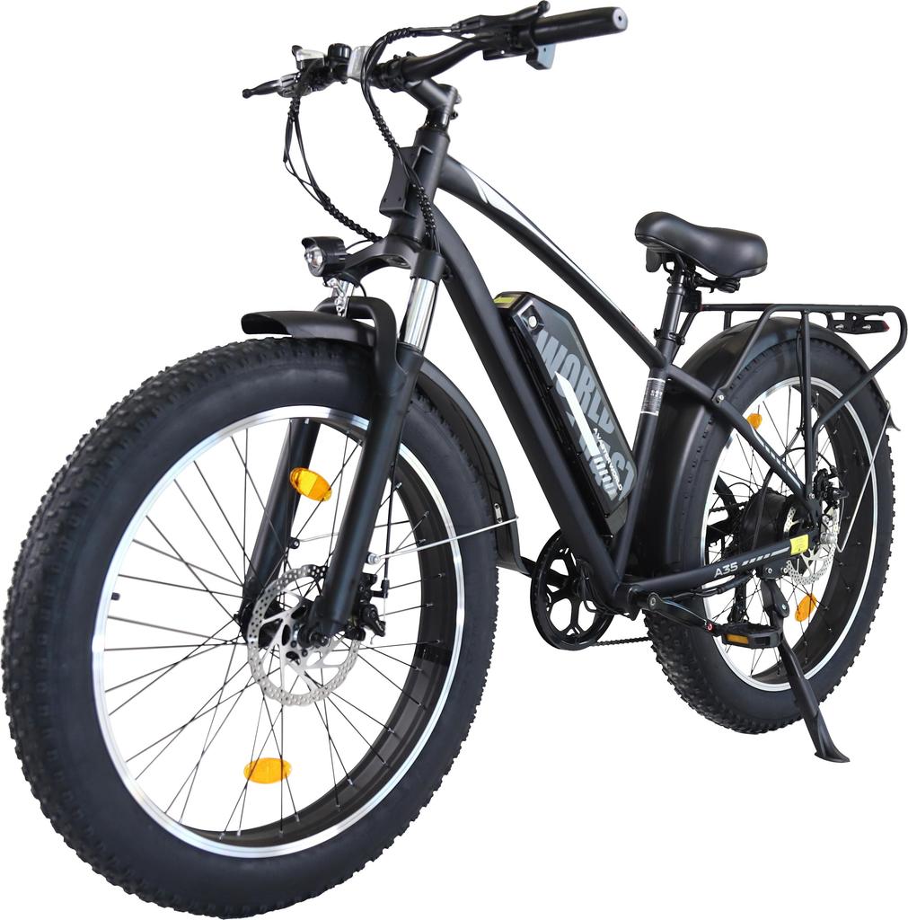 AVDL A35 E-Bike Elettrica da Neve Fuoristrada per Adulti 250W Batteria 48V15.6Ah Ruote Fat da 26 Pollici E-Bike da Montagna per Ciclismo Fuoristrada all'Aperto
