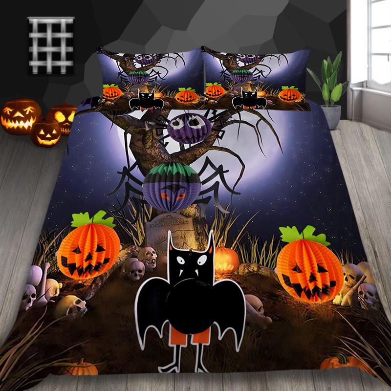 Beding Set Halloween Home Textiles Unique Design Quilt Cover Teen Children King Size Bedding Soft Duvet Cover