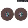 Car Stickers For Alfa Romeo Car Coaster Water Cup Slot Non-Slip Mat Suede Pad Accessories For Alfa Romeo Giulietta GT 159 147 15 zxb894