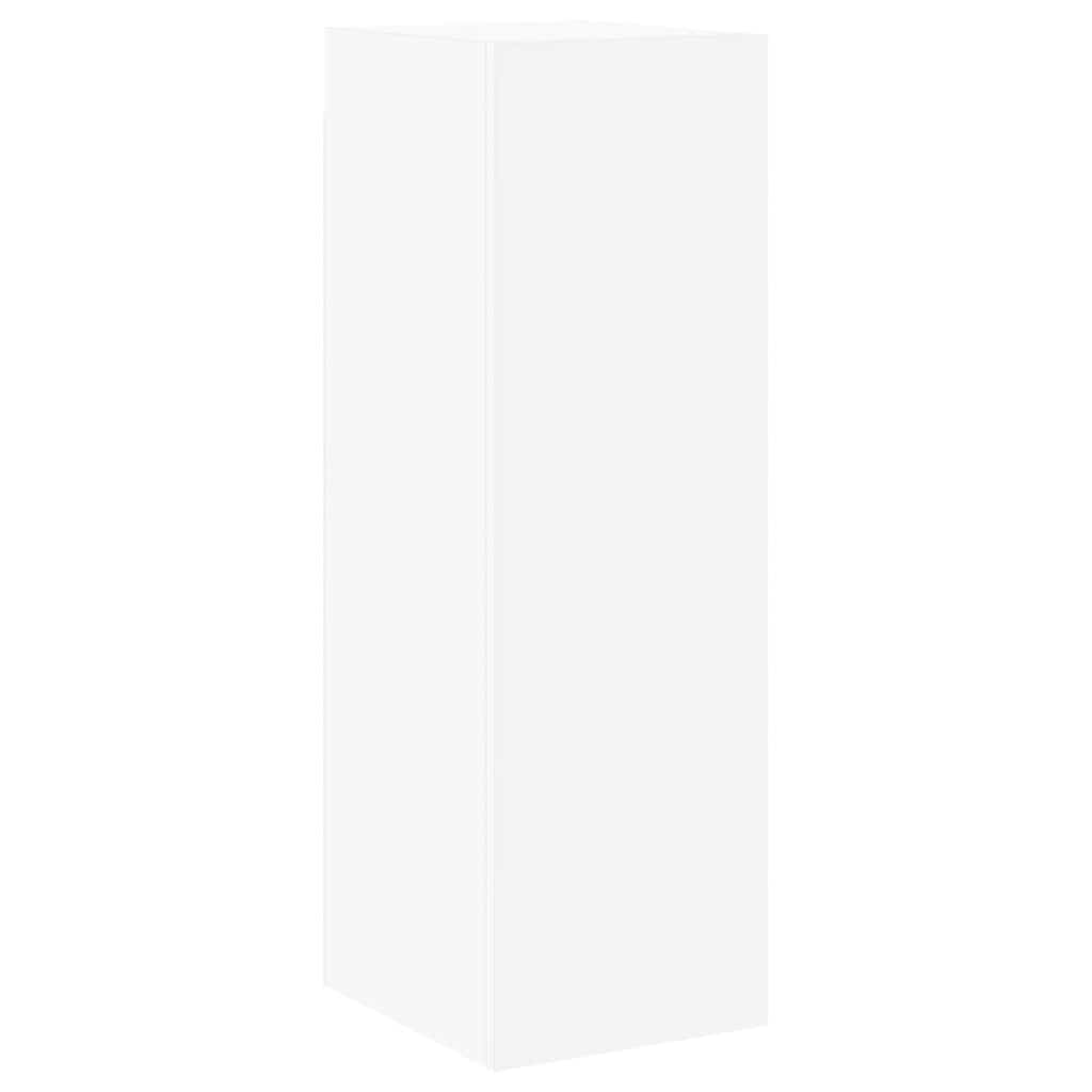 6 piece TV cabinet set white particleboard
