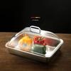 Urhomy Dustproof Food Cover, Transparent Acrylic, Repels Dust and Insects, Maintains Freshness, Rectangular Food and Snack Display Cover, Easy Storage