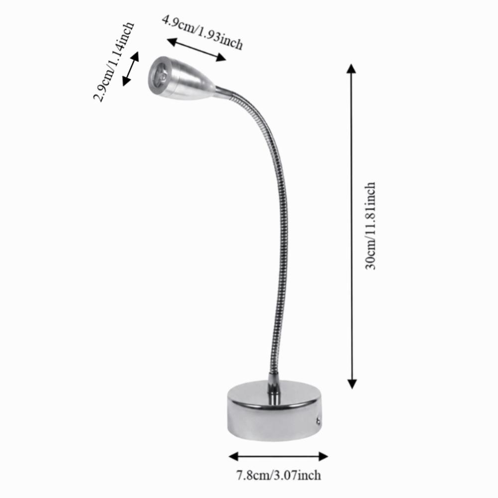 Silberne LED-Wandleuchte AC85-265V Wandleuchter Energiesparendes Wandlicht Wohnzimmer