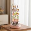 Transparent Rotating Box Display Box - Multi-Layer Large Capacity Storage With Cover, Desktop Shelf For Hand Models