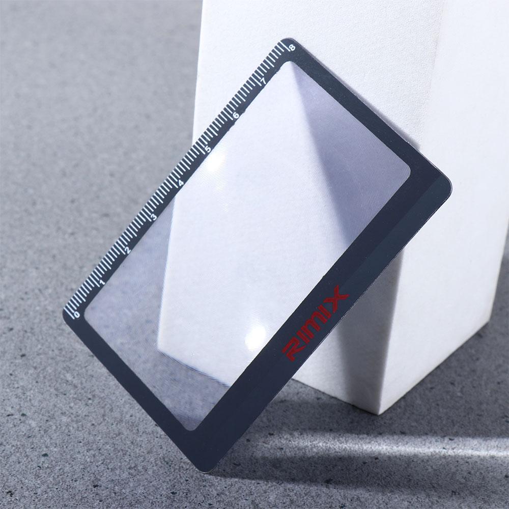 Glasses Lens 3X  Fresnel Lens Outdoor Fire Magnifying Glass Hd Reading Mirror Card Magnifying Glass