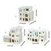N Scale 1:500 Villa Building Assembling Model Outland Realism Scene Sand Table Buildings Model Dollhouse Building Model