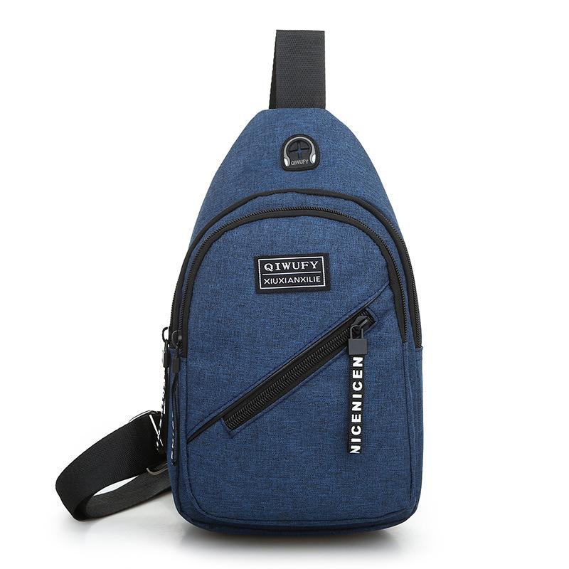 2026 Men's Chest Bag Oxford Cloth Chest Bag Men And Women Shoulder Bag Outdoor Sports Messenger Bag Men's Oxford Cloth Chest Bag