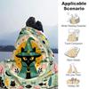 1pc Green Wizard Cat Blanket  Soft Throw for Home Decor, Perfect Gift for All Seasons, Living Room, Travel, Camping, Car Blankets