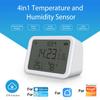 1pc Home Smart WiFi Thermometer Hygrometer For Alexa And-Assistant For Voice Control For-Smart Life APP For-Tuya Thermometer