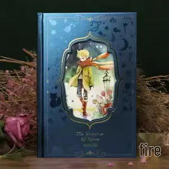 Prince Retro Diary: Thickened Color Illustration Notebook for Students