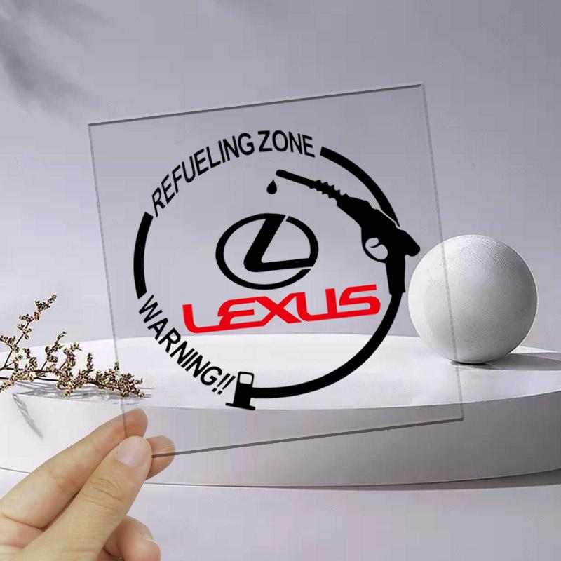 Car Badge Vinyl Reflective Fuel Tank Cap Stickers Decal Accessories For Lexus IS250 IS200 CT200h GS300 LS430 RX450h LX570 IS300 ES RX LS