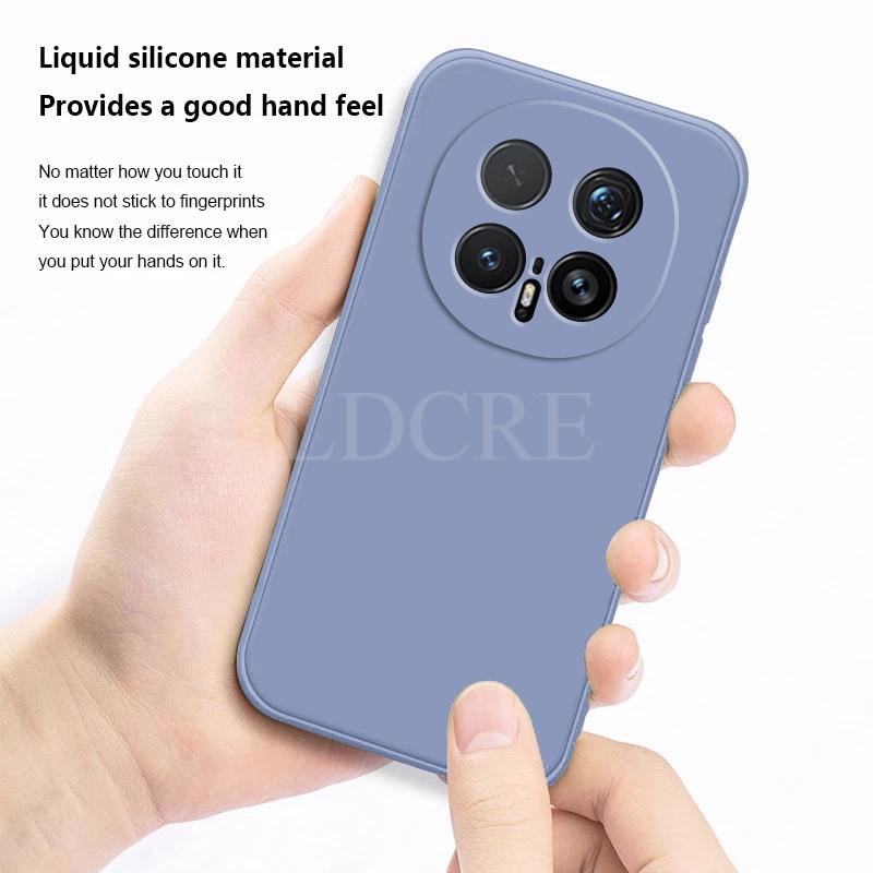 For Honor Magic 8 Pro Case Liquid Silicone Cover Magic 8 Pro Case TPU Plain Rubber Phone Protector Case Honor Magic 8 Pro Cover