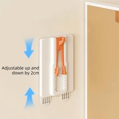 3 Pieces Plastic Photo Frame Hook Strong Adhesive Seamless Oil Painting Frame Hook No Drilling Removable Picture Frame Hanger