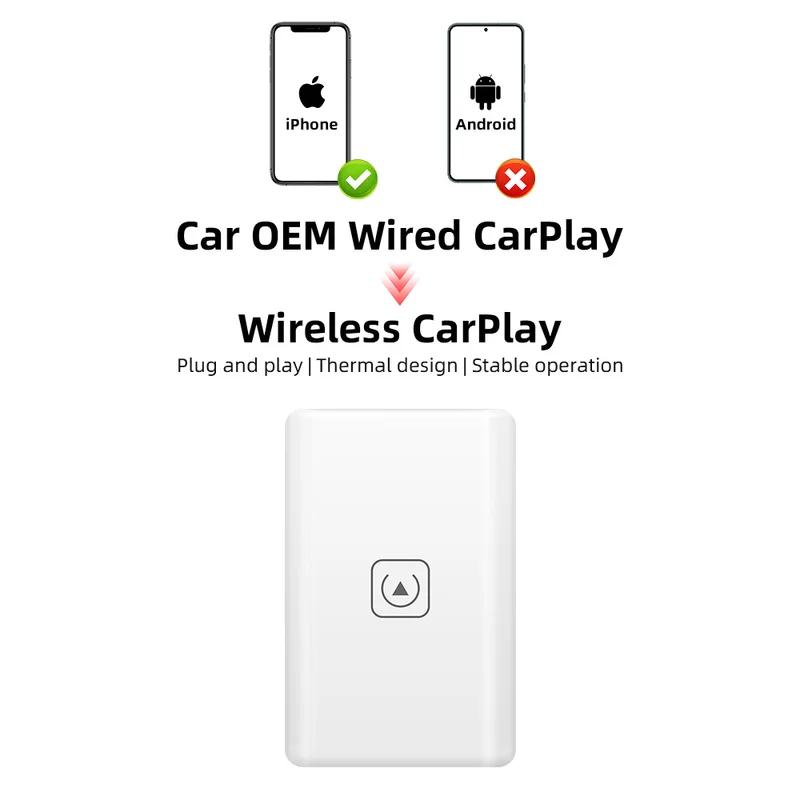 Langjing Wireless CarPlay Adapter for Apple iPhone Wired To Wireless CarPlay Plug and Play USB Connection Auto Car