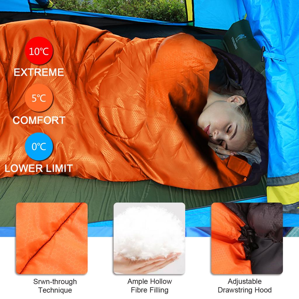 Winter Sleeping Bag Ultralight Sleeping Bag with Sorage Sack for Backpacking Hiking and Camping