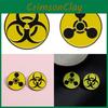 Badge Metal Contemporary Geometric Nuclear Radiation Brooch For Individuals Fashionforward